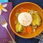 Poached egg, avocado, & sauerkraut